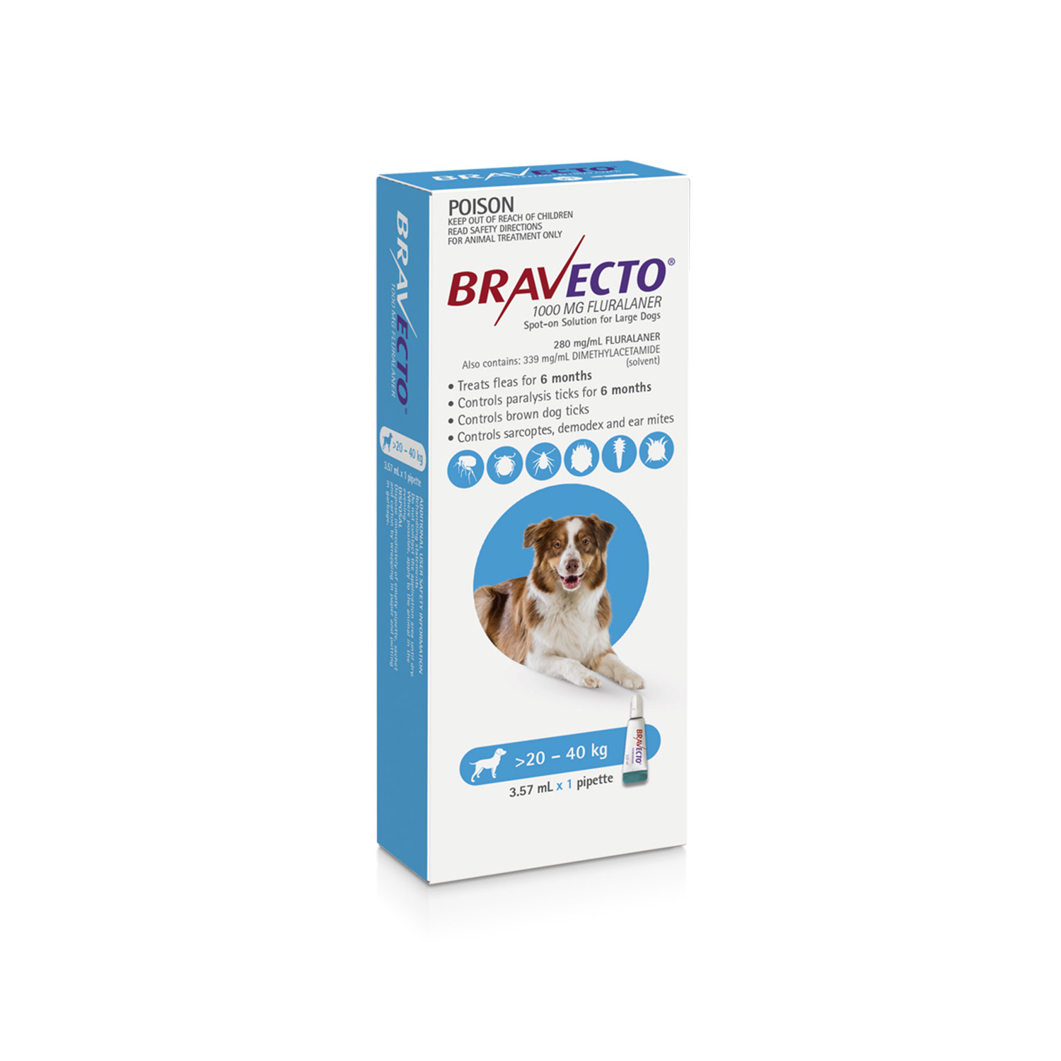 bravecto blue 1 pipette