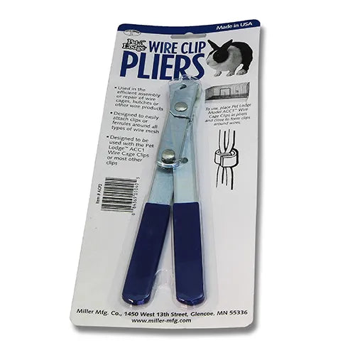 Bainbridge wire cage clip pliers for fastening poultry enclosure mesh

