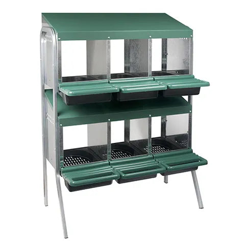 Bainbridge Battery Rollaway Chicken Nesting Box With Legs – 1 to 16 Hole