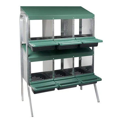 Bainbridge Battery Rollaway Chicken Nesting Box With Legs – 1 to 16 Hole