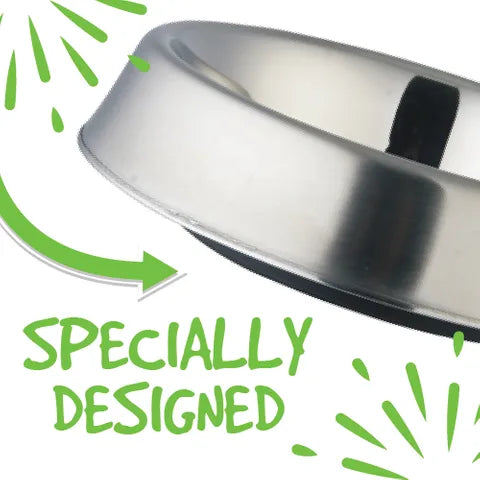 Bainbridge 700mL anti ant dog food bowl with bonded rubber base
