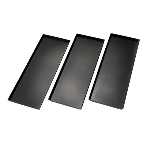 Set of three Bainbridge black droppings trays for Medium and Large Pitched Roof Chook House models