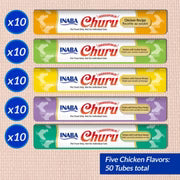 INABA CHURU PUREE Chicken Varieties (CAT TREAT) 50x14g