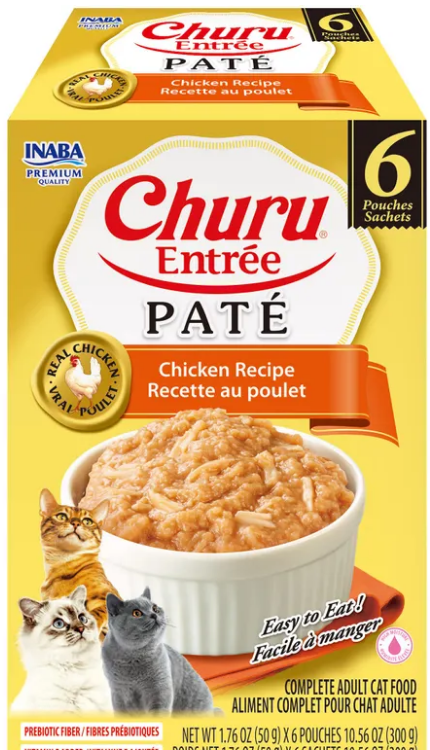 Inaba Churu Entrée Pâté Chicken wet cat food 6 x 50g box