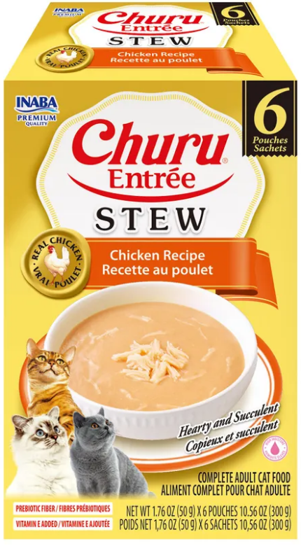 Inaba Churu Entrée Stew Chicken wet cat food 6 x 50g box