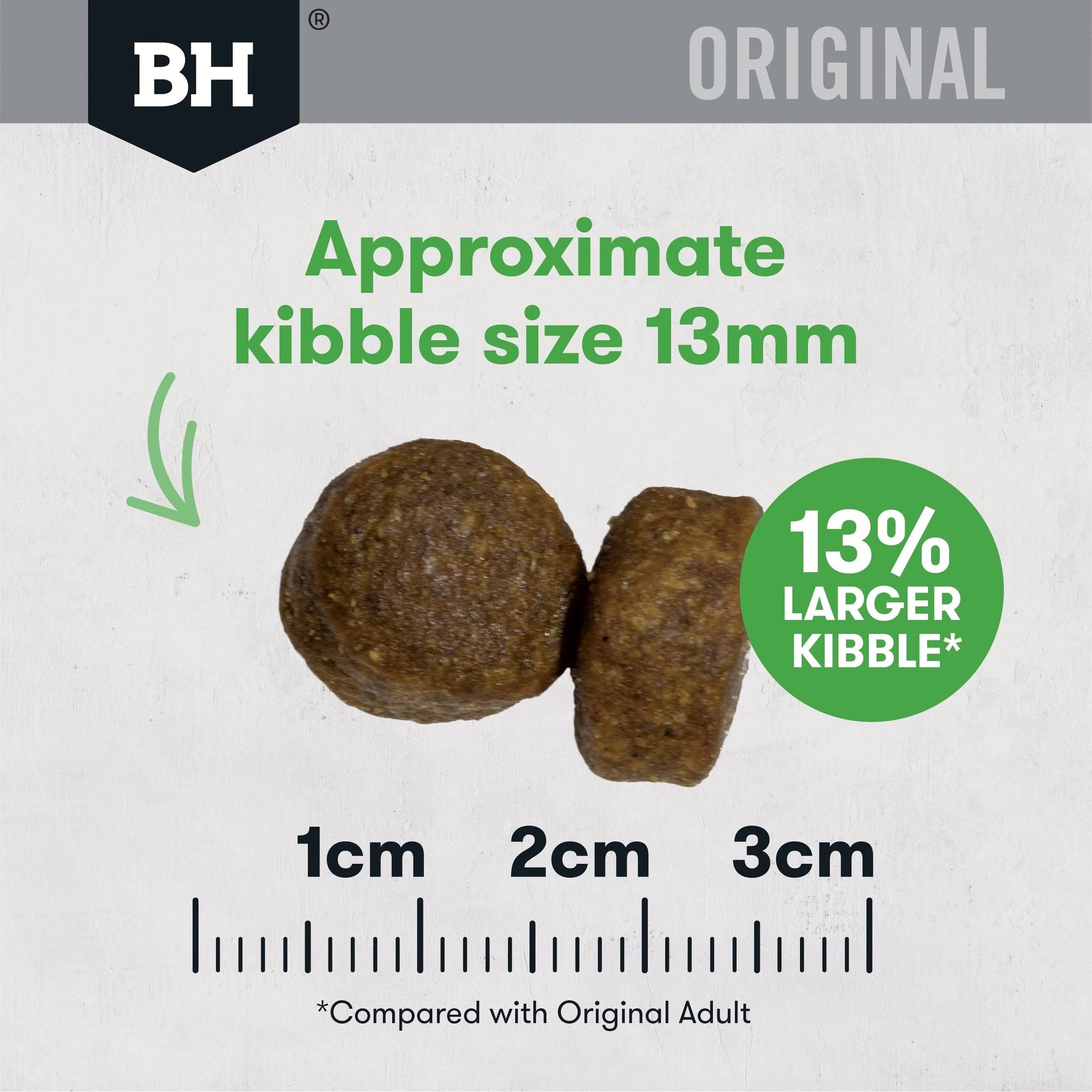 kibble size BLACKHAWK Large Breed Chicken And Rice Adult Dog Food