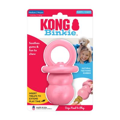 KONG Puppy Binkie Medium natural rubber puppy dummy