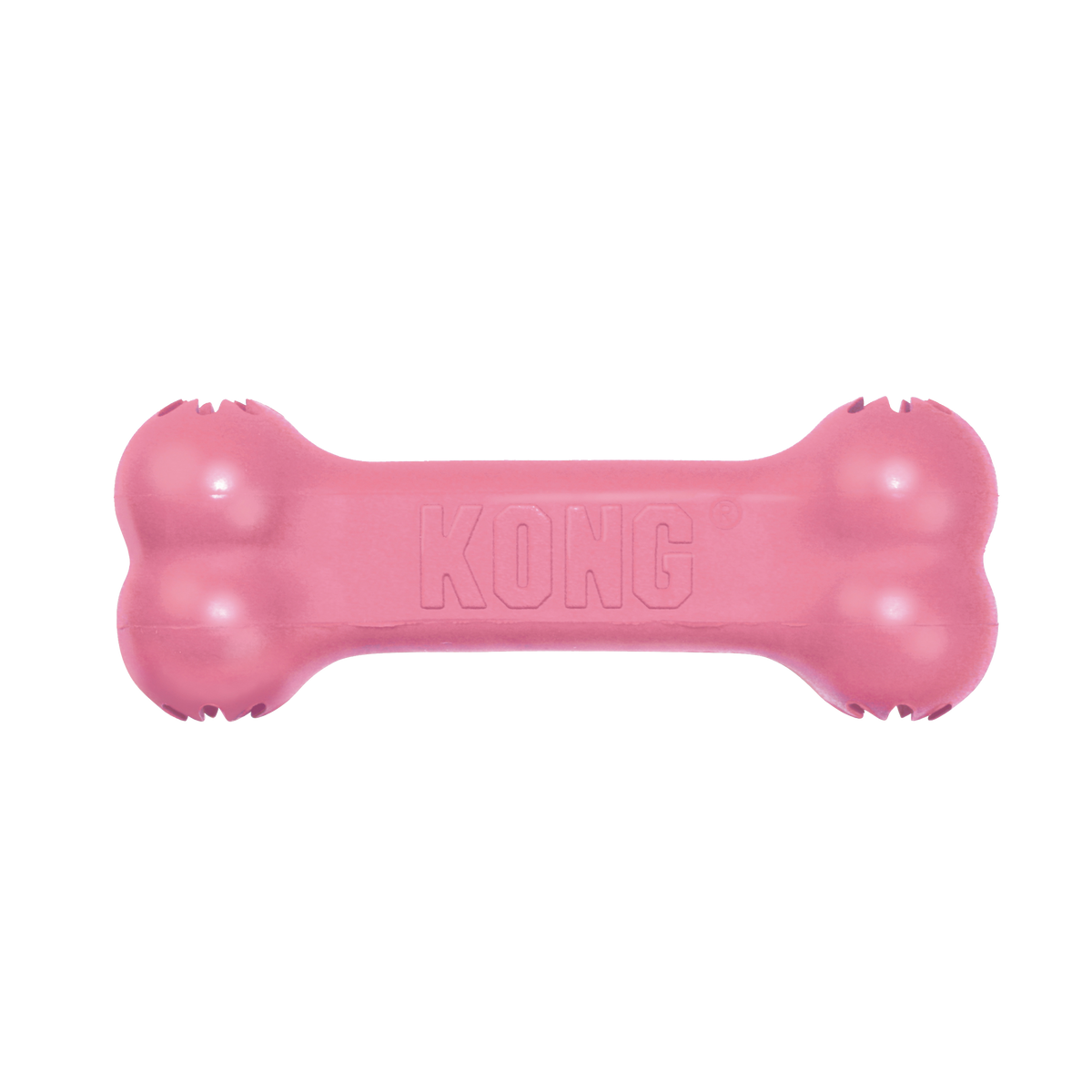 KONG Puppy Goodie Bone pink colour example - colours supplied mixed