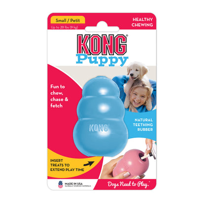 KONG Puppy Small blue rubber puppy chew toy