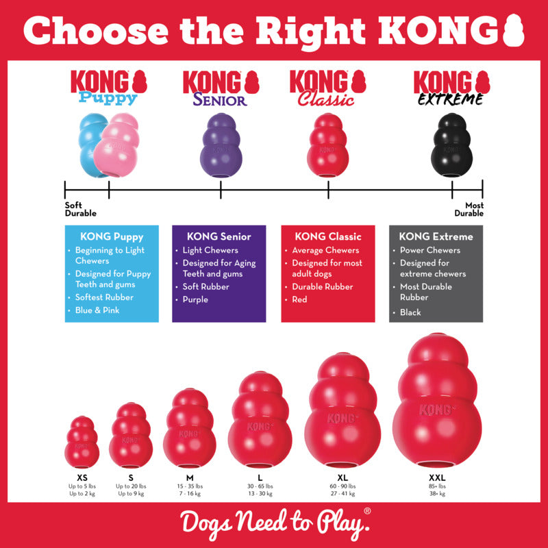kong size chart