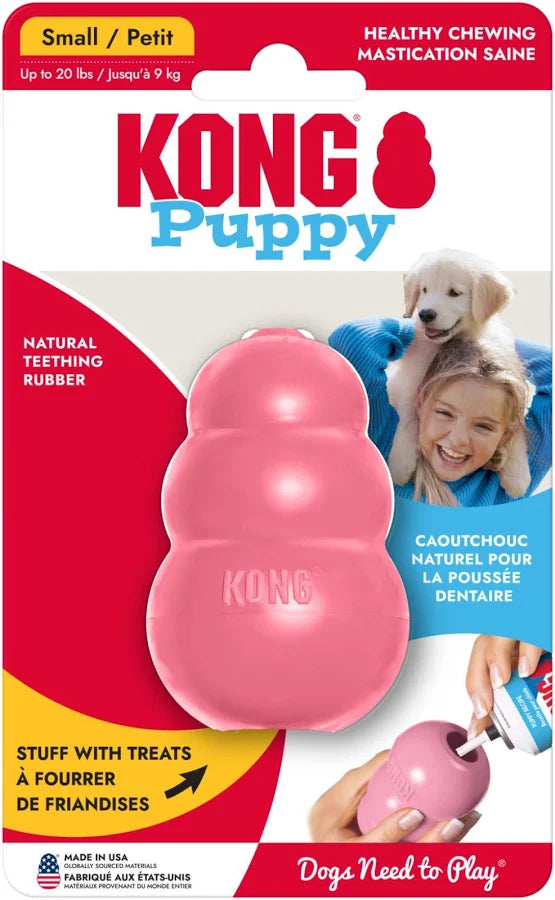 KONG Puppy Small natural rubber enrichment toy
