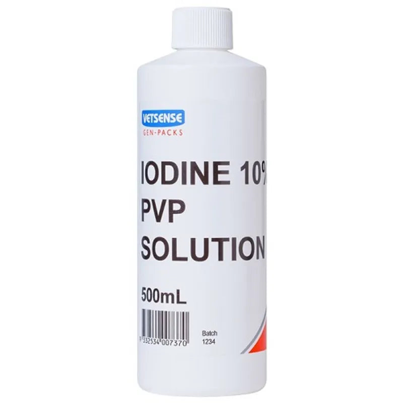 Vetsense Gen Pack Iodine 10% PVP Solution 500mL