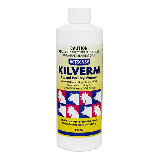 Vetsense Kilverm Pig and Poultry Wormer 500mL