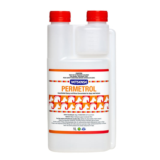 Vetsense Permetrol Insecticidal Spray & Rinse Concentrate For Dogs and Horses