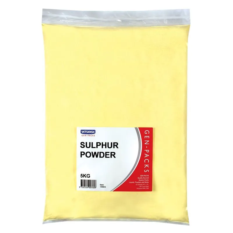 Gen Pack Sulphur Powder 5kg oral mineral supplement for horses